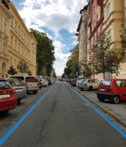 Modré parkovací zóny v Brně